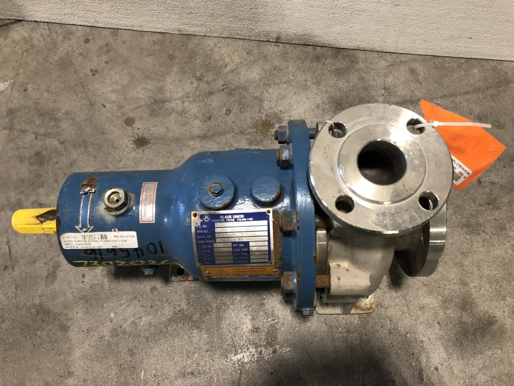 Klaus Union 3" x 2" Stainless Steel Centrifugal Pump, SLM-N-50-160-130S1